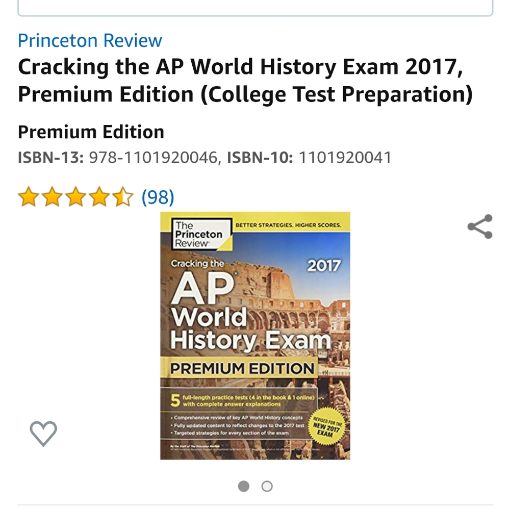 The Princeton Review AP World History premium 2017